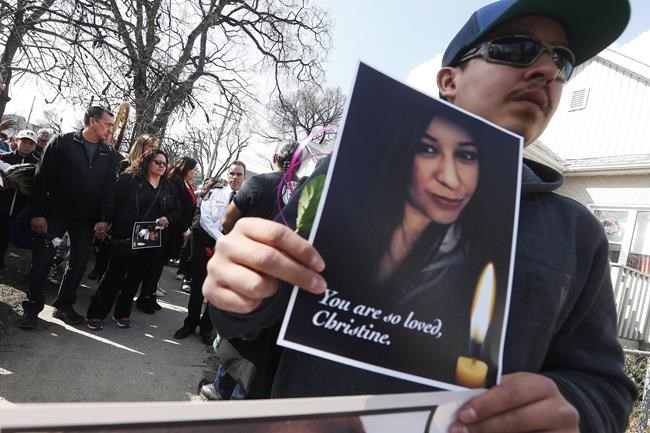 Vigil held in field where body of slain indigenous woman was found | iNFOnews.ca