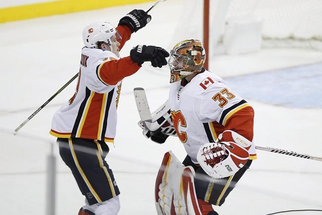 Calgary Flames goaltender David Rittich working for his wins, hugs | iNFOnews.ca Calgary Flames goaltender David Rittich working for his wins, hugs | iNFOnews.ca