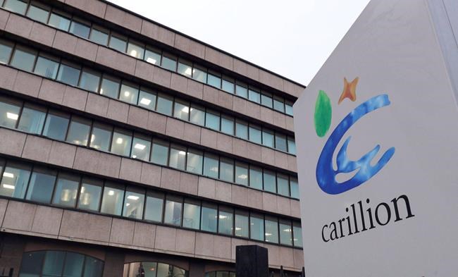 Canadian arm of U.K. construction giant Carillion files for creditor protection | iNFOnews.ca