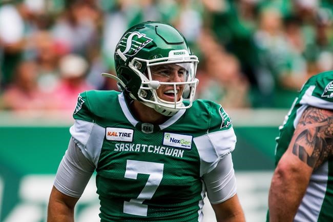 Roughriders quarterback Cody Fajardo misses practice with back injury | iNFOnews.ca CP587072201