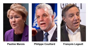 Facts about Pauline Marois, Philippe Couillard and Francois Legault | iNFOnews.ca CP27468229