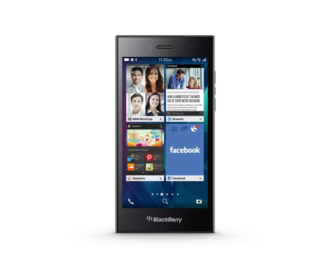 BlackBerry forgoes its popular keyboard in latest smartphone release | iNFOnews.ca CP32998673