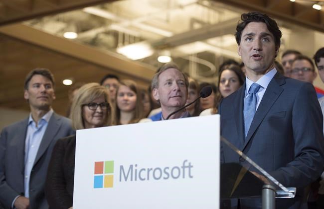 Trudeau promotes Canadian tech, lures foreign investment at Microsoft summit | iNFOnews.ca