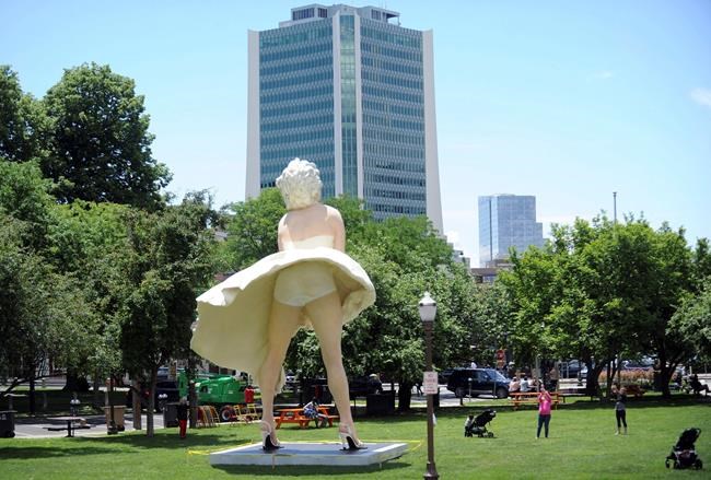 Some like it not: Marilyn Monroe statue has church venting | iNFOnews.ca CP1971341401