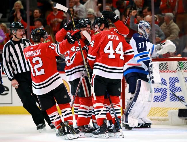 Blackhawks beat Jets behind Kampf's first goal | iNFOnews.ca Blackhawks beat Jets behind Kampf's first goal | iNFOnews.ca