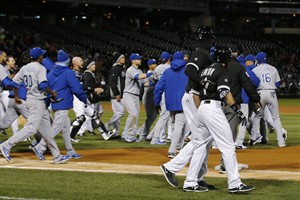 Major League Baseball hands down 6 suspensions, 7 fines stemming from Royals-White Sox brawl | iNFOnews.ca CP32841495