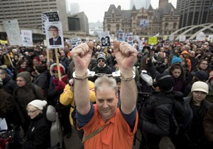 Rallies held across the country denounce Conservatives' anti-terror legislation | iNFOnews.ca CP32285702