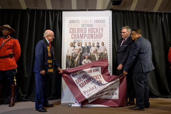 Commemorative stamp pays tribute to all-black hockey league in the Maritimes | iNFOnews.ca