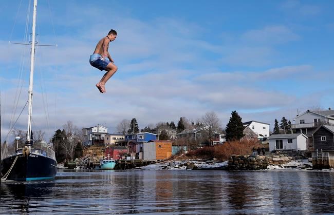 Nova Scotia kicks off New Year's Day polar bear dips in spite of extreme cold | iNFOnews.ca