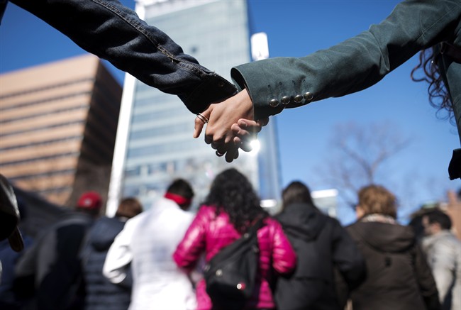 Hundreds march against violence in Halifax following series of killings | iNFOnews.ca CP37197766