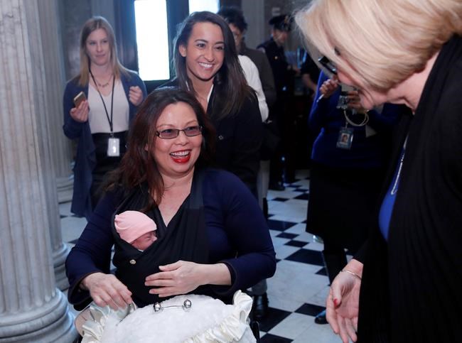 The Latest: Duckworth and daughter make Senate history | iNFOnews.ca