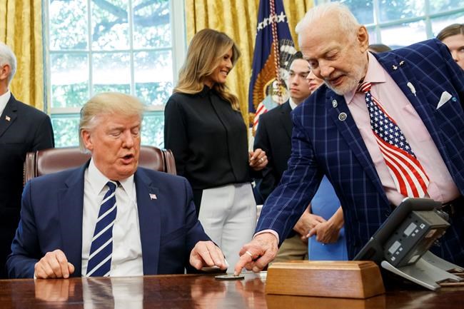 Trump marks Apollo 11 anniversary by meeting its astronauts | iNFOnews.ca