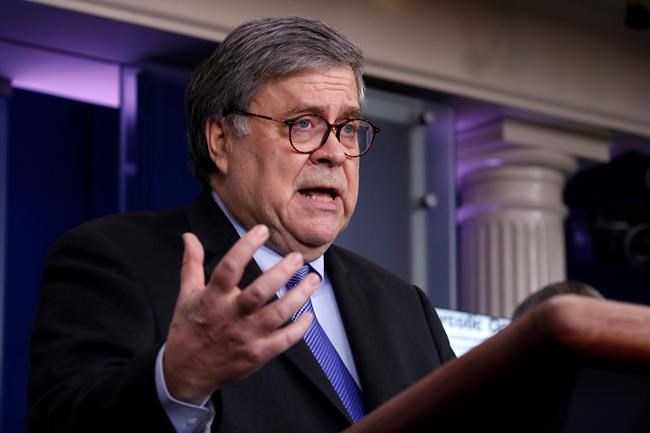 Barr says Russia probe was started 'without basis' | iNFOnews.ca CP2114404459