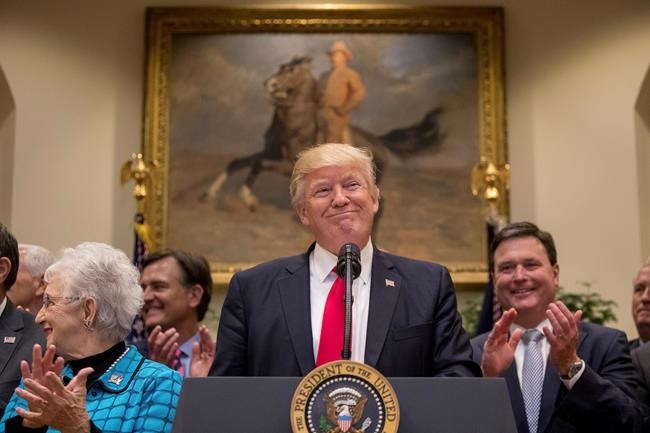 The Latest: Trump says NAFTA pull-out would shock system | iNFOnews.ca