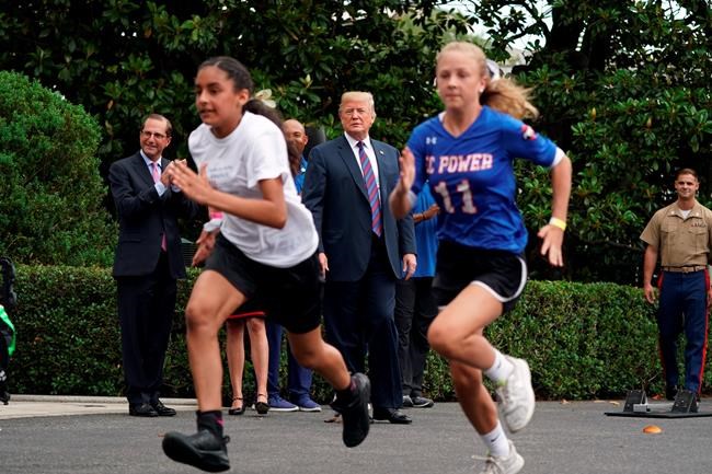 Trump tells young athletes to play to win, have a good life | iNFOnews.ca CP506928619