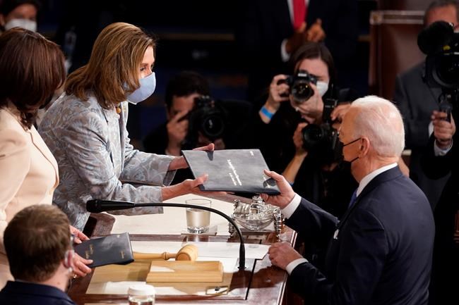 Harris, Pelosi make history seated behind Biden at speech | iNFOnews.ca Harris, Pelosi make history seated behind Biden at speech | iNFOnews.ca