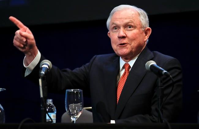 Sessions jokes about Russian meetings in speech to lawyers | iNFOnews.ca