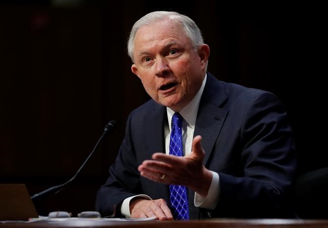 The Latest: Sessions won't say if he'll jail journalists | iNFOnews.ca CP1838660303