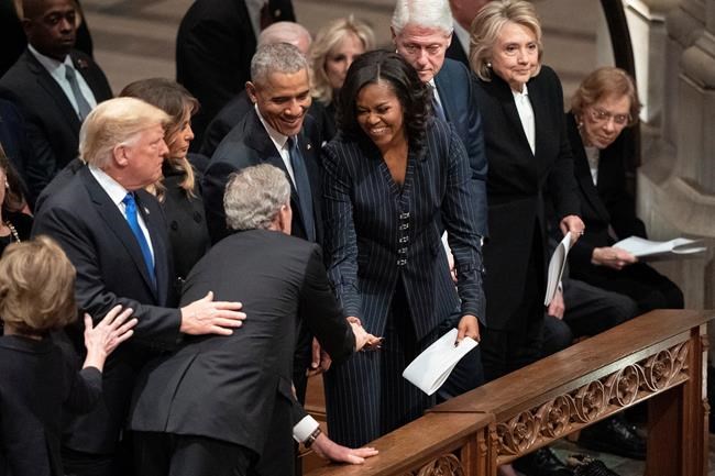 Trump odd man out as presidents assemble for Bush funeral | iNFOnews.ca