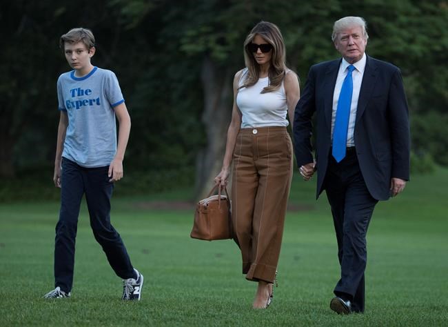 Melania Trump, son Barron move into the White House | iNFOnews.ca