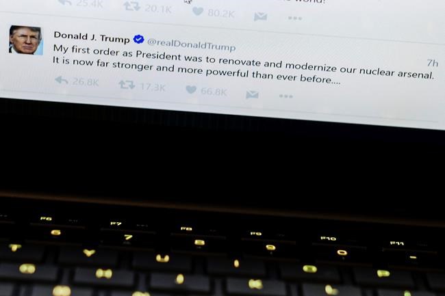 AP FACT CHECK: Trump's unjustified boast about US nuke power | iNFOnews.ca