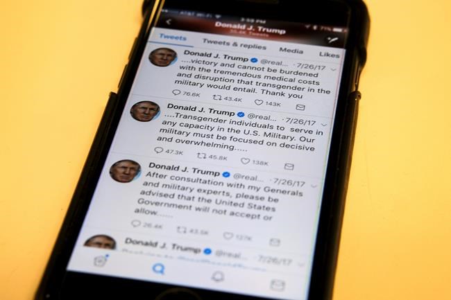 Military scrambles for transgender policy after Trump tweets | iNFOnews.ca