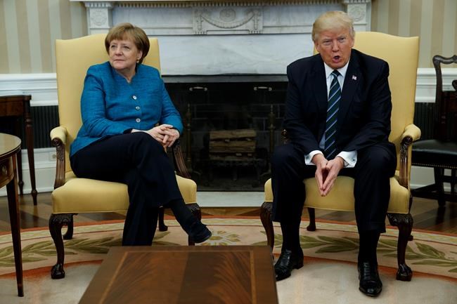 The Latest: Trump and Merkel's awkward handshake moment | iNFOnews.ca The Latest: Trump and Merkel's awkward handshake moment | iNFOnews.ca