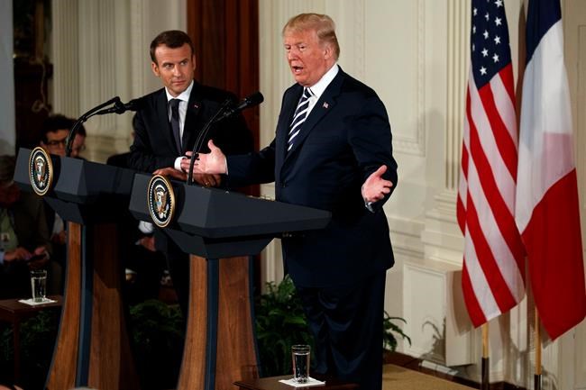 Trump backtracks on Syria after talks with French leader | iNFOnews.ca