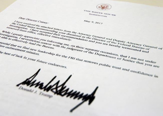 The Latest: Comey sends farewell letter to FBI colleagues | iNFOnews.ca The Latest: Comey sends farewell letter to FBI colleagues | iNFOnews.ca
