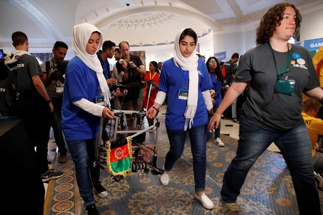 Afghan girls robotics team competes after visa obstacles | iNFOnews.ca CP1944967658