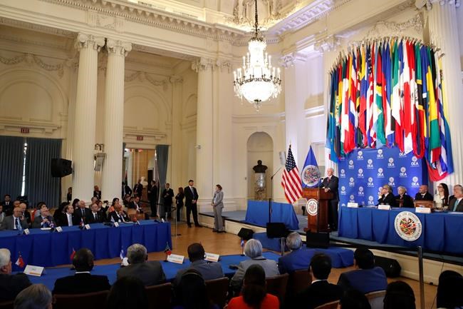 The Latest: US wants Venezuela punished by 35-nation group | iNFOnews.ca The Latest: US wants Venezuela punished by 35-nation group | iNFOnews.ca