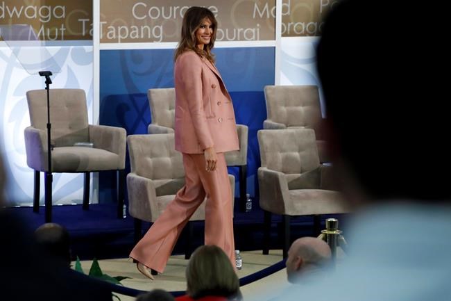 First lady talks of courage after model describes affair | iNFOnews.ca CP471342928