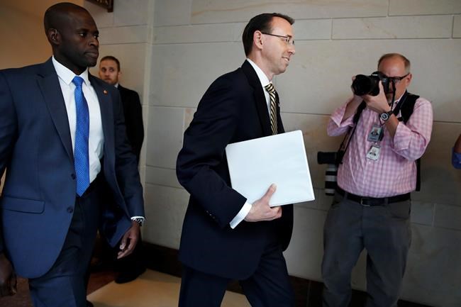 Senators: Rosenstein knew of Comey firing before memo | iNFOnews.ca Senators: Rosenstein knew of Comey firing before memo | iNFOnews.ca