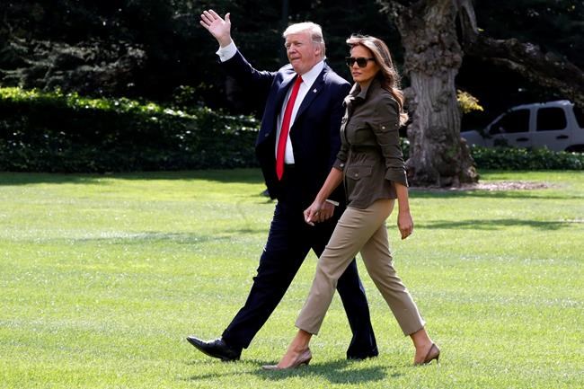 Trump, first lady watch air show at Maryland military base | iNFOnews.ca Trump, first lady watch air show at Maryland military base | iNFOnews.ca