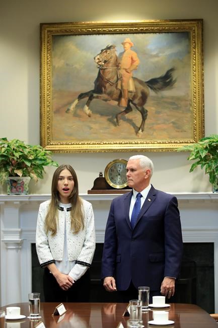 Venezuela opposition leader's wife welcomed at White House | iNFOnews.ca