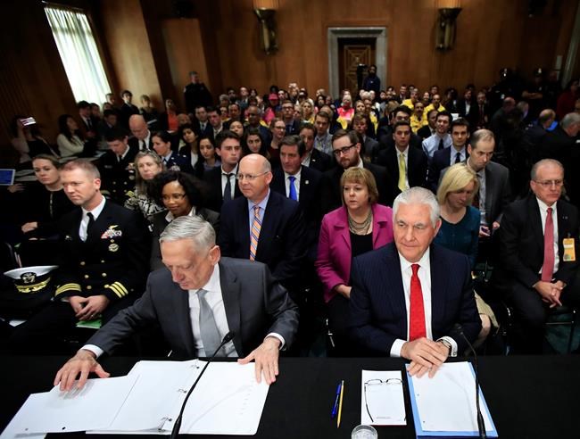 The Latest: Democrats ask Mattis, Tillerson about nukes | iNFOnews.ca The Latest: Democrats ask Mattis, Tillerson about nukes | iNFOnews.ca