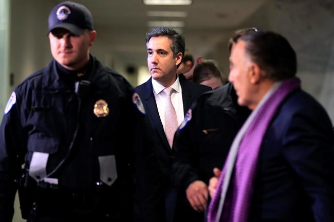 What to Watch: Cohen's testimony could deal damage to Trump | iNFOnews.ca CP175890143