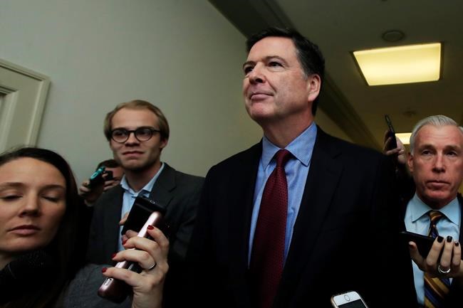 The Latest: Comey says lawmakers focused on Clinton emails | iNFOnews.ca