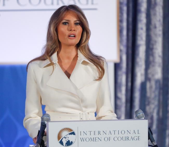 First lady helps present courage awards to 13 women | iNFOnews.ca