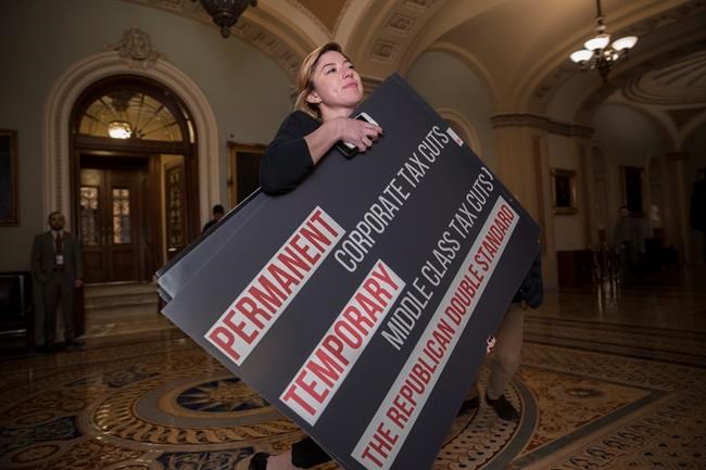 Taxes and tweets: Senate Democrats mock text of GOP bill | iNFOnews.ca Taxes and tweets: Senate Democrats mock text of GOP bill | iNFOnews.ca