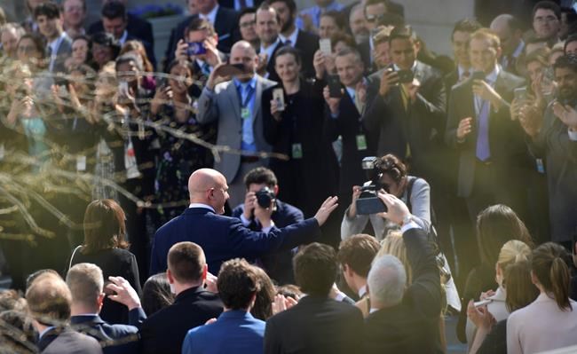 The Latest: McMaster gets a parting ovation from WH staff | iNFOnews.ca The Latest: McMaster gets a parting ovation from WH staff | iNFOnews.ca