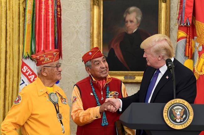 Trump's 'Pocahontas' jab at Navajo event draws blowback | iNFOnews.ca CP1180478915
