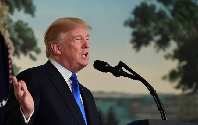 Trump keeps US in Iran nuke deal, tells Congress to fix it | iNFOnews.ca CP416550088