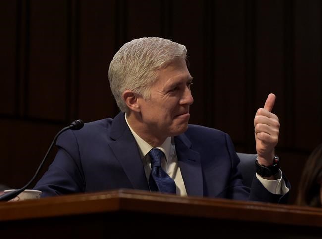 The Latest: Gorsuch confirmation vote expected by April 10 | iNFOnews.ca