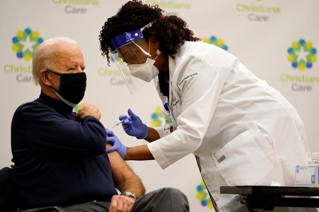 Biden gets COVID-19 vaccine, says 'nothing to worry about' | iNFOnews.ca