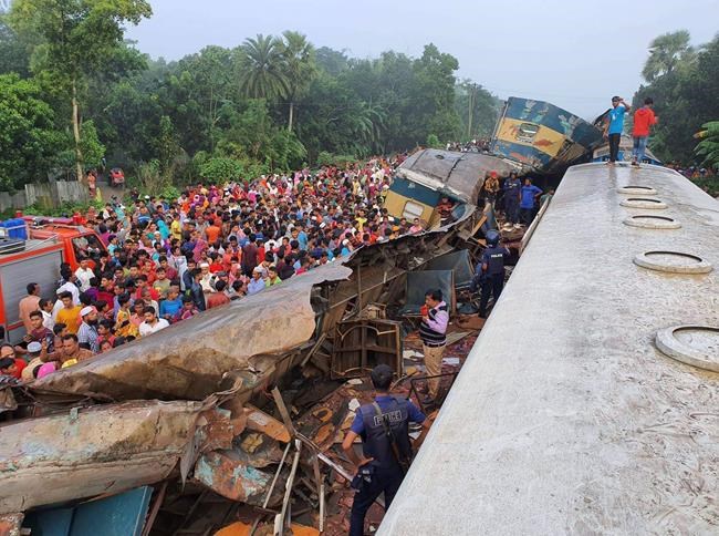 Trains collide in Bangladesh, killing at least 16 | iNFOnews.ca Trains collide in Bangladesh, killing at least 16 | iNFOnews.ca