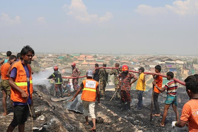 Fire guts shanties in Bangladesh Rohingya refugee camp | iNFOnews.ca Fire guts shanties in Bangladesh Rohingya refugee camp | iNFOnews.ca