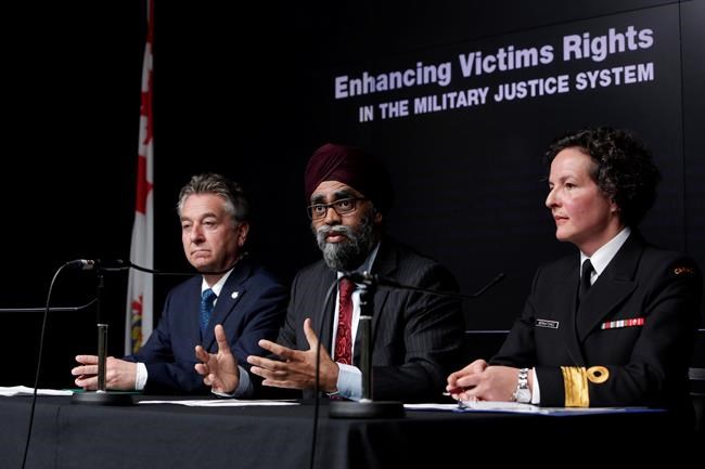 Feds aim to close gap by unveiling victims' bill of rights for military cases | iNFOnews.ca