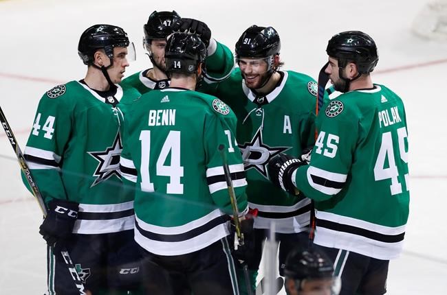 Bishop, Khudobin combine for shutout, Stars beat Flames 2-0 | iNFOnews.ca