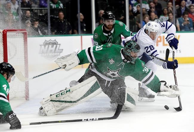 McElhinney has 39 saves, Kadri 2 goals as Leafs beat Stars | iNFOnews.ca McElhinney has 39 saves, Kadri 2 goals as Leafs beat Stars | iNFOnews.ca